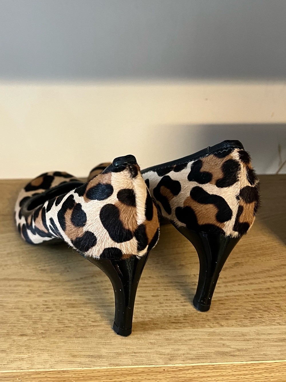 Pedro Garcia Leopard Calf Hair Heels - Picture 6 of 6